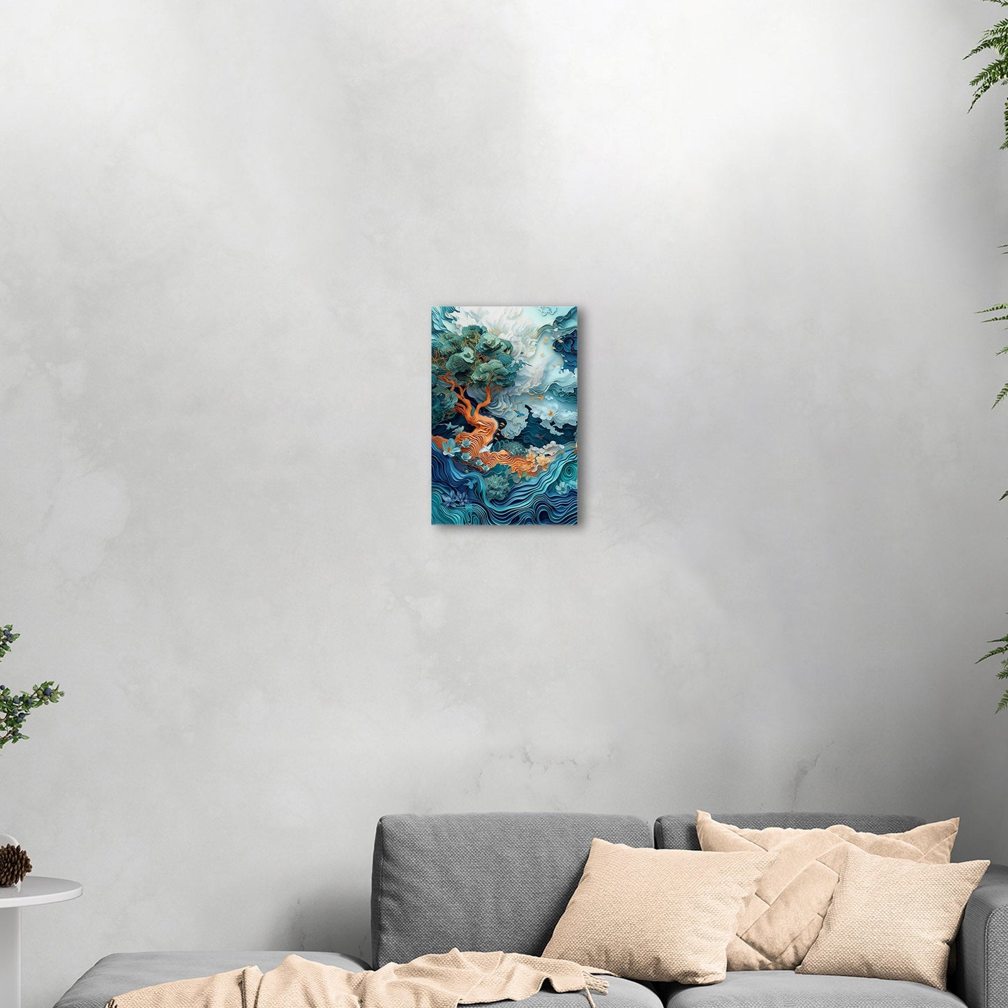 Elevate your space with this sophisticated 3D art - Enchanting Dreamscapes