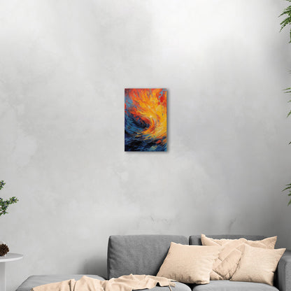 Fiery abstract art with vibrant flames - Inferno Revived