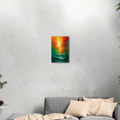 Captivating abstract oil painting incorporating vibrant colors - Harmony of Colors