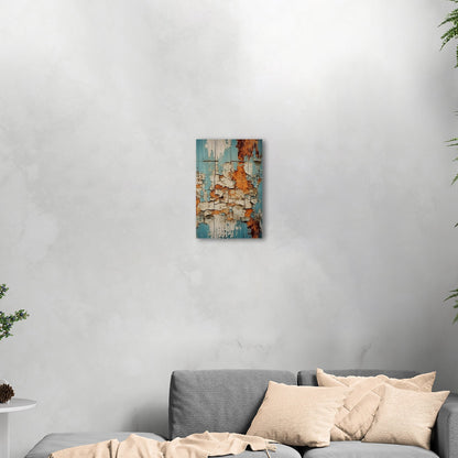 Textured Abstract Vintage Wall Art - Weathered Elegance