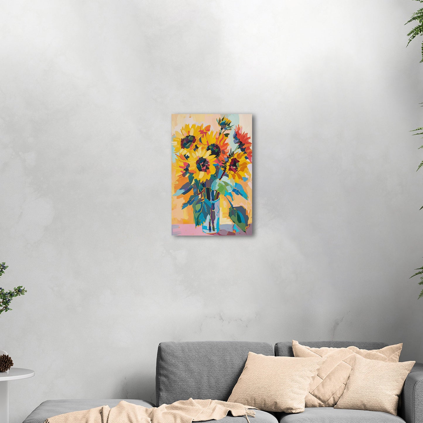 Vibrant sunflower masterpiece - Artistic Serenity