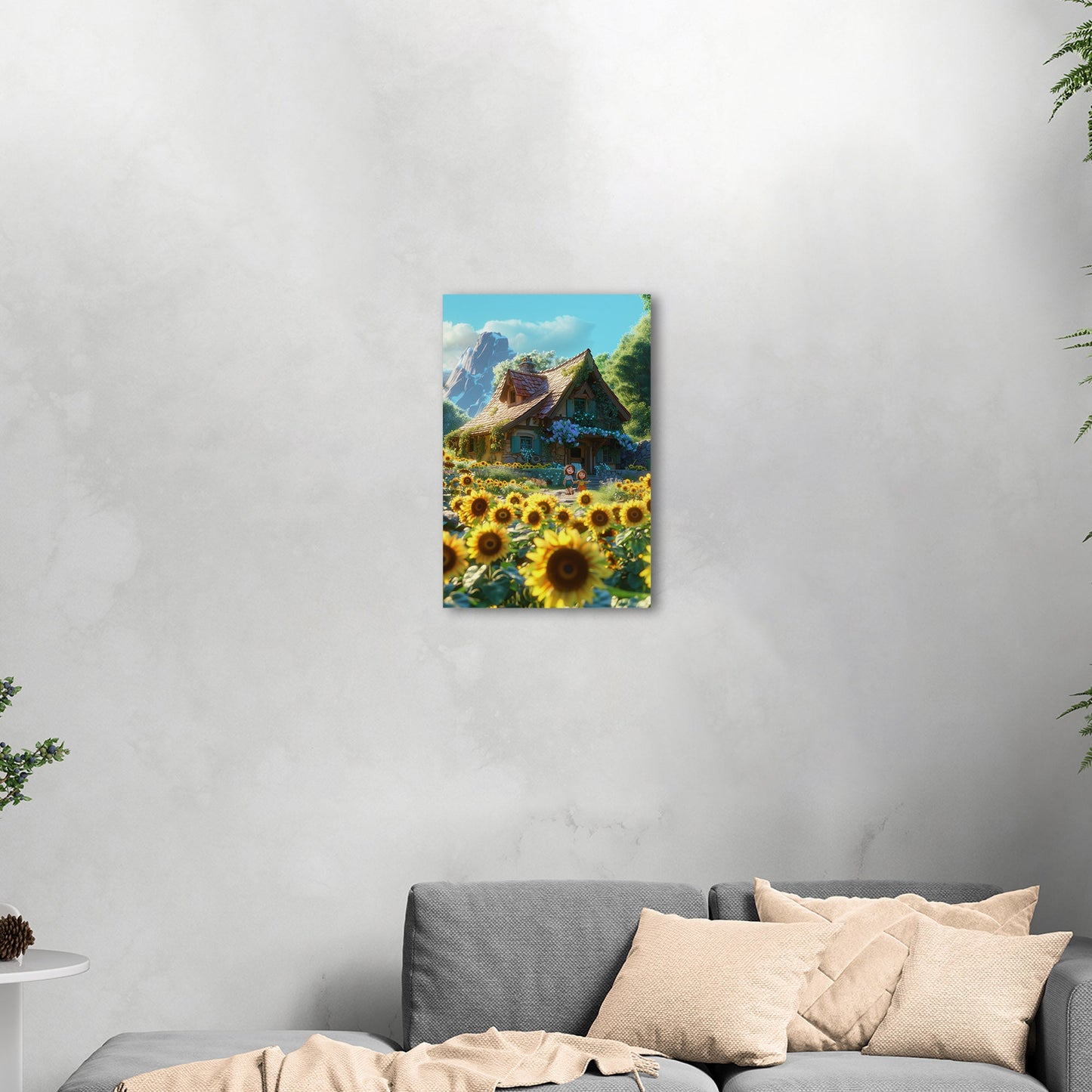 Enchanting fairytale scene wall art - Dreamland Wonder