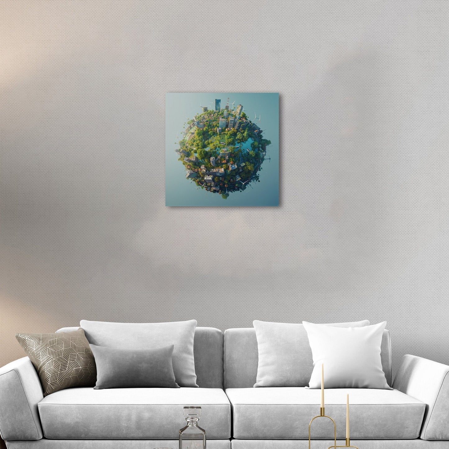 Enhance any room with Earth's view - Ethereal Exploration