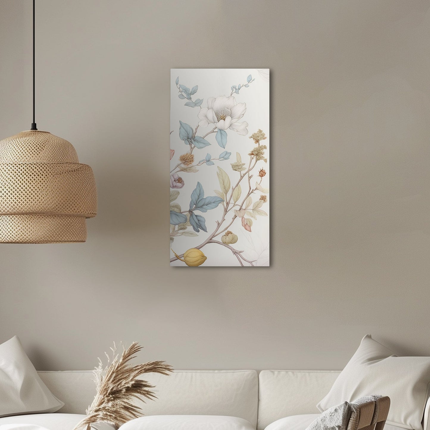 Botanical flower pastel watercolor - Dreamy Botanical Elegance