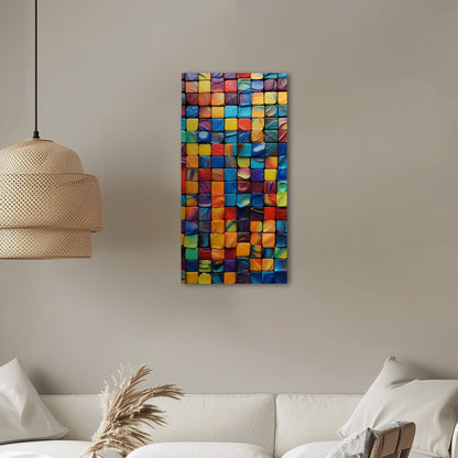 Mosaic Abstract Photorealistic Geometric Shapes - Mosaic Melody