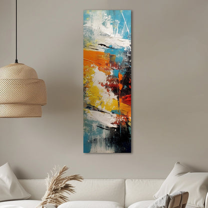 Abstract Oil Painting - Vibrant Energy: Embrace the Abstract