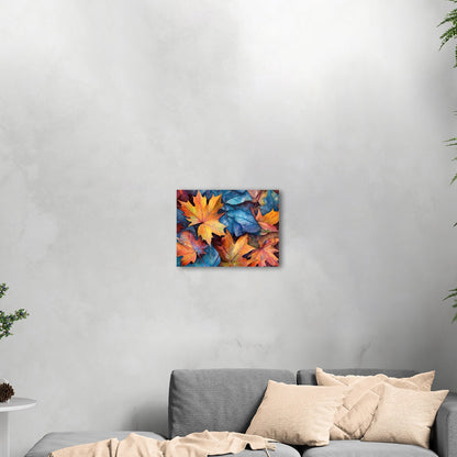 Autumn Leaves Closeup Painting - Colorful Autumn Foliage Delight