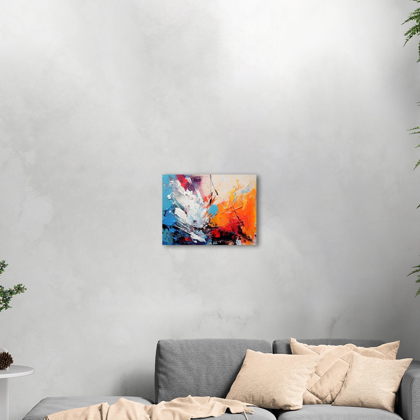 Abstract Texture Oil Painting - Electric Prism Dance