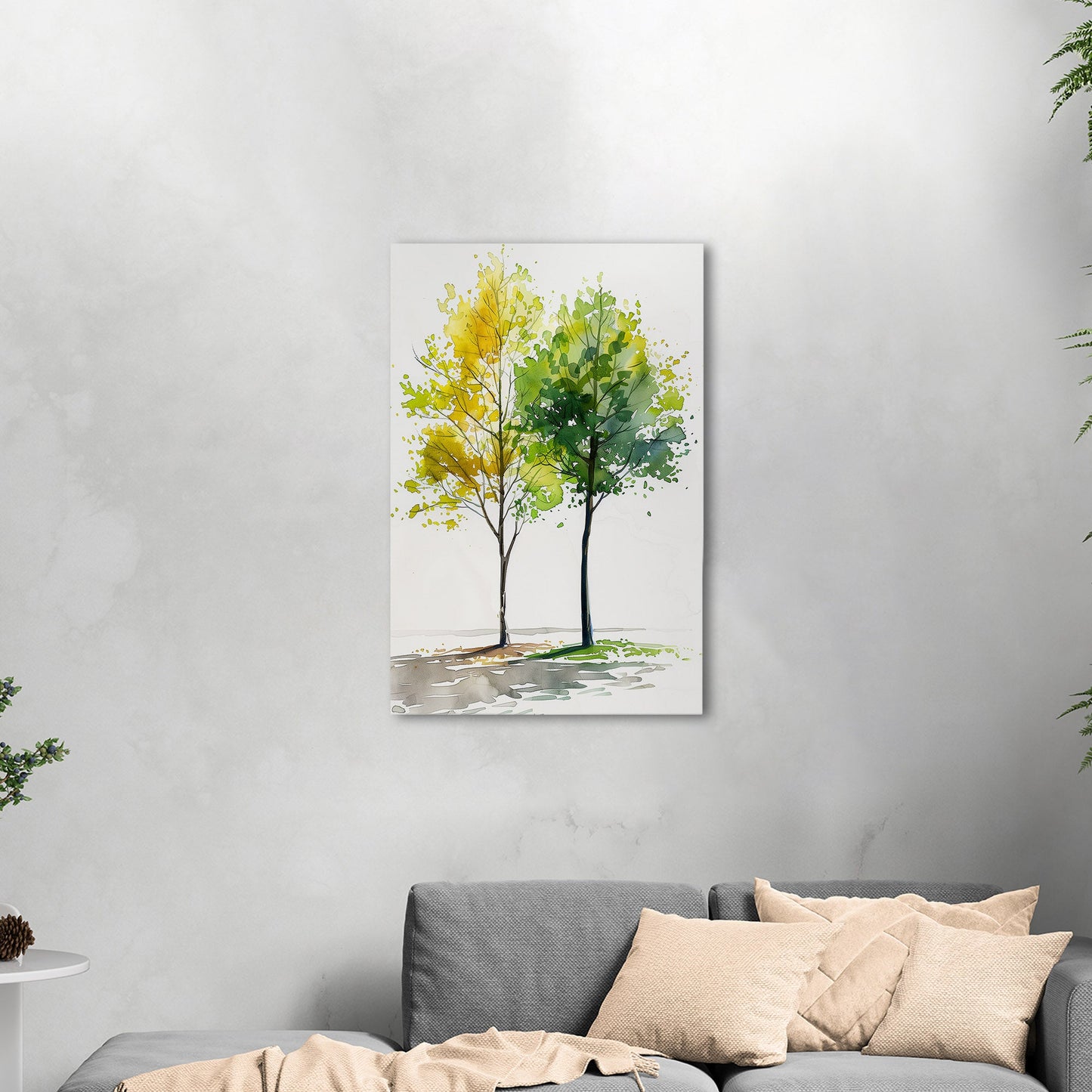 Vibrant Zen Trees