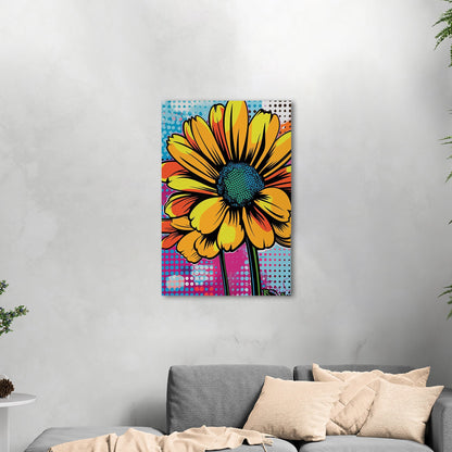 Vibrant Floral Pop Art -  Whimsical Floral Delight