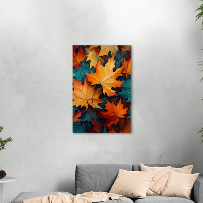 Painting of Autumn Leaves - Vivid Autumn Luminance