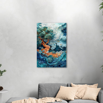 Elevate your space with this sophisticated 3D art - Enchanting Dreamscapes