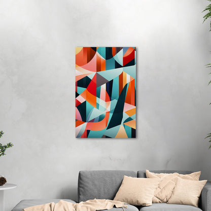 Bold geometric abstract wall art - Harmony in Motion