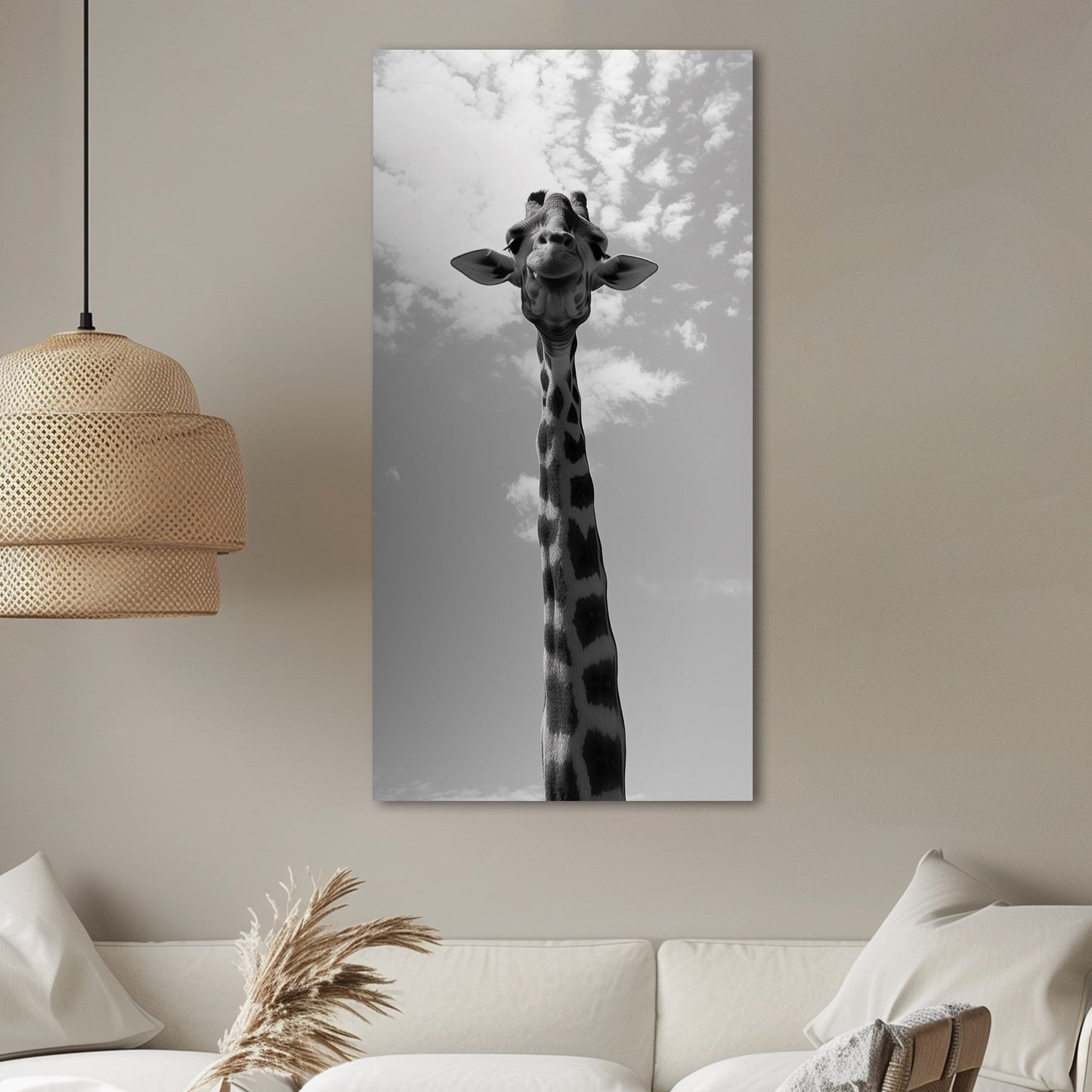 Giraffe in Eclectic Bohemian Jungle - Majestic Heights