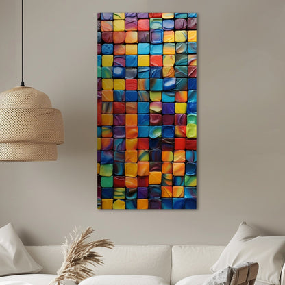 Mosaic Abstract Photorealistic Geometric Shapes - Mosaic Melody