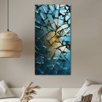 Unique and captivating shattered glass art - Enigmatic Reflections