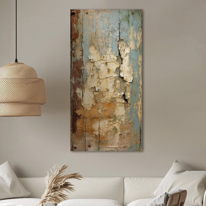 Rusted Metal with Chipping Paint Texture - Rugged Elegance