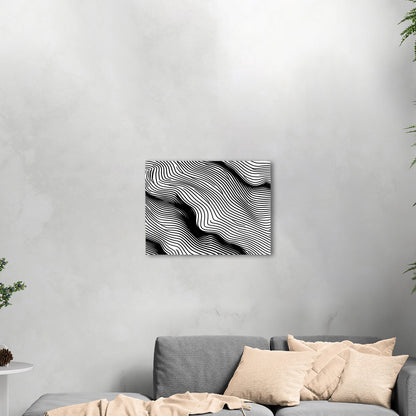 Elevate any space with sophisticated, intricate black and white wall art - Elegance Enigma