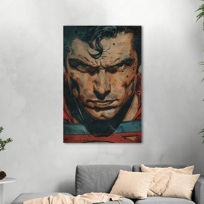 Closeup Portrait of Golden Age Superman - Iconic Vision: Superman Revived