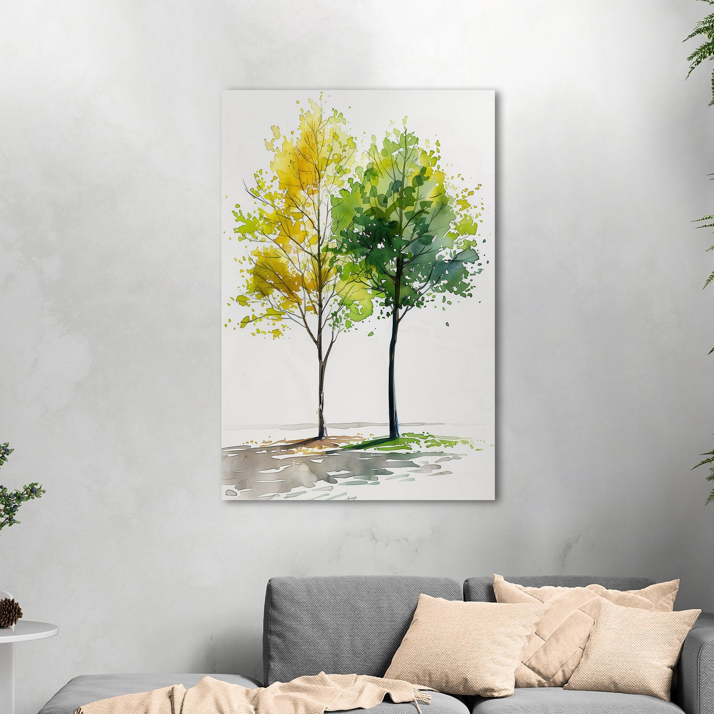 Vibrant Zen Trees