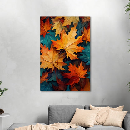 Painting of Autumn Leaves - Vivid Autumn Luminance