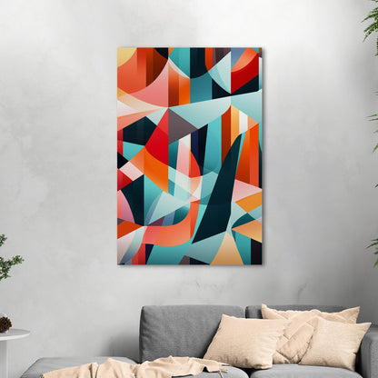 Bold geometric abstract wall art - Harmony in Motion