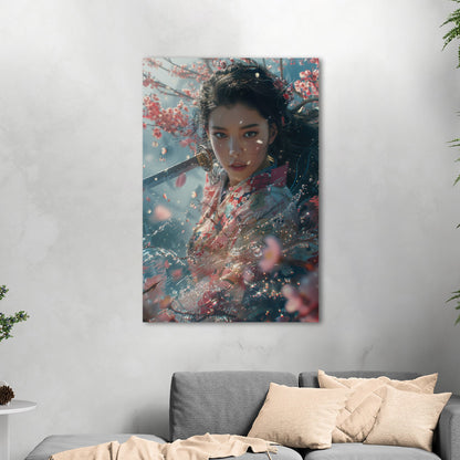 Figurative Portrait - Enchanted Sakura Garden