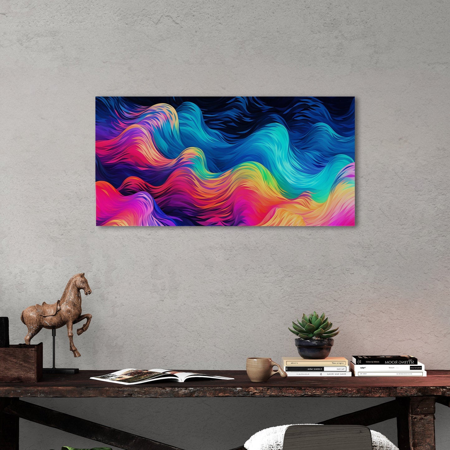 Abstract, vibrant wall art for modern spaces - Electric Dreams