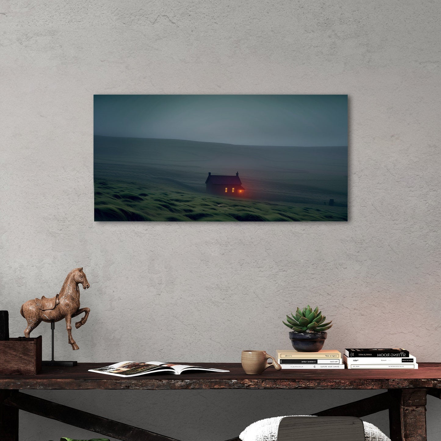 Brighten up your living room with a striking nocturnal scene - Enigmatic Glow