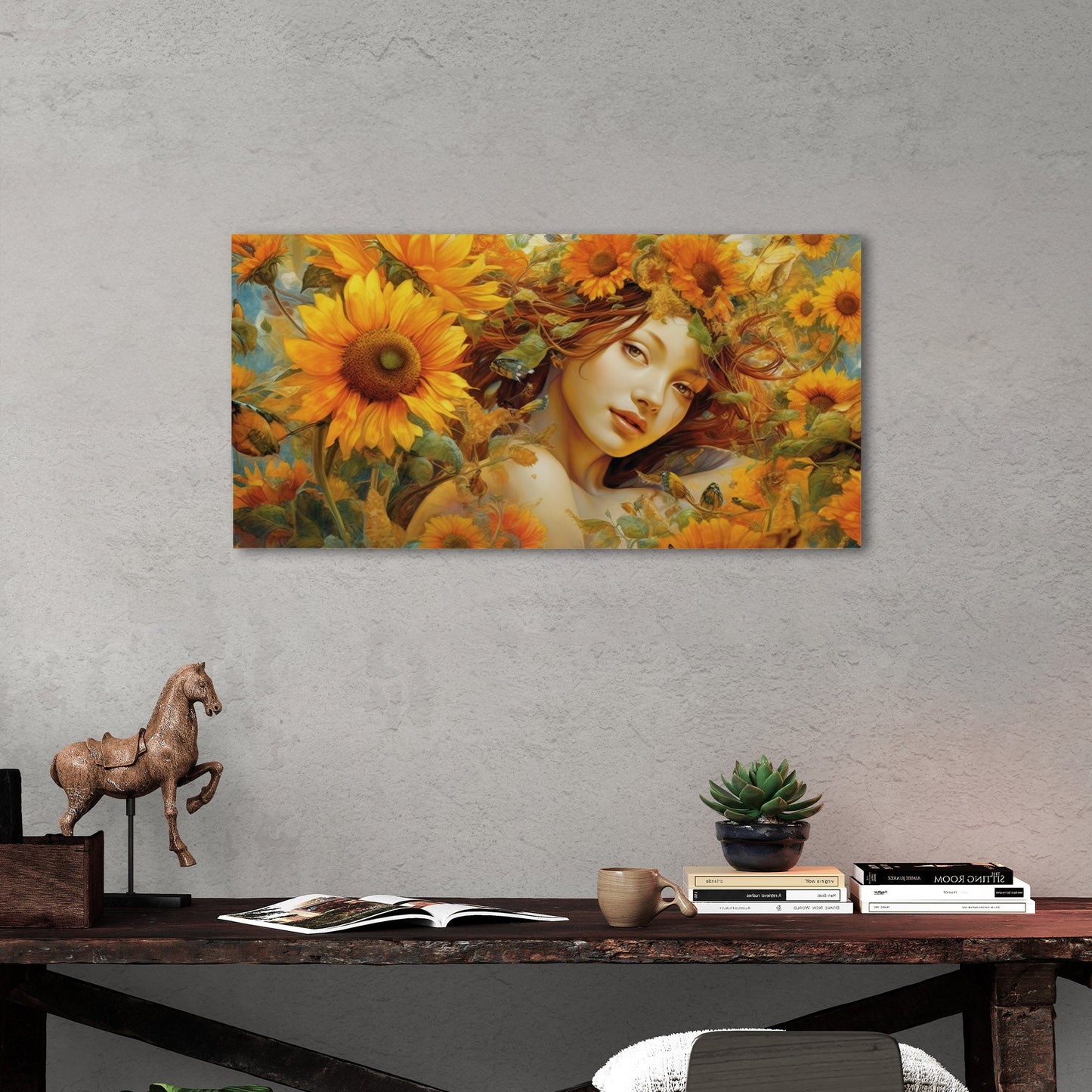 Captivating, elegant, intricate sunflower - Radiant Elegance -