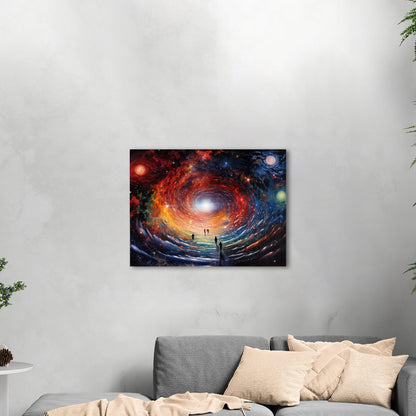 Psychedelic art depicting celestial energy - Vibrant Universe Journey