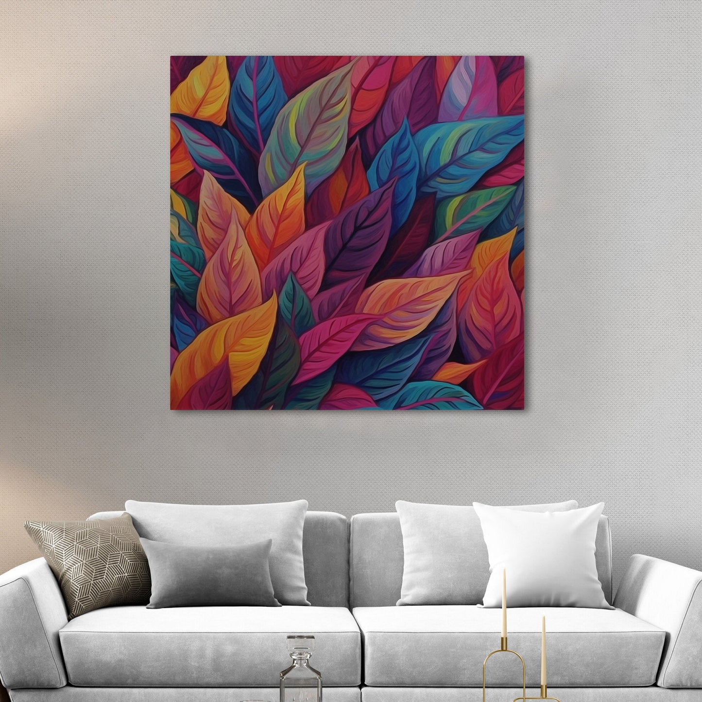 Painting of Autumn Leaves - Vivid Autumn Palette