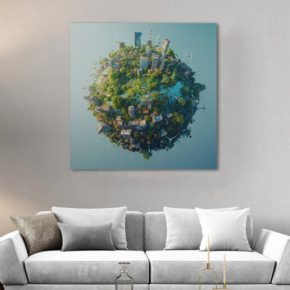 Enhance any room with Earth's view - Ethereal Exploration