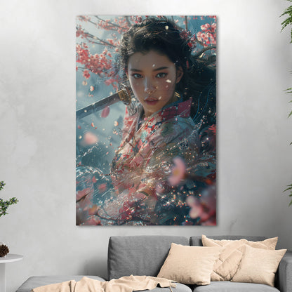 Figurative Portrait - Enchanted Sakura Garden