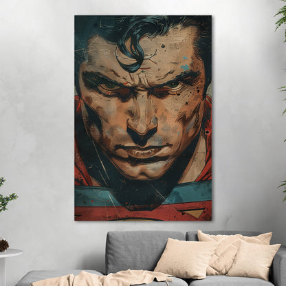 Closeup Portrait of Golden Age Superman - Iconic Vision: Superman Revived