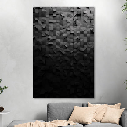 Abstract Photorealistic Cubist Wall Texture -Symmetry Serenity: Parallel Visions