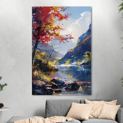 Vibrant landscape painting - Depth of Nature