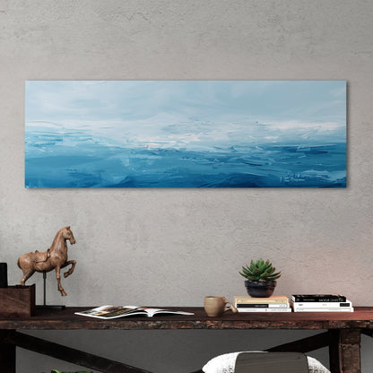 Abstract blue ocean brush strokes - Enigma