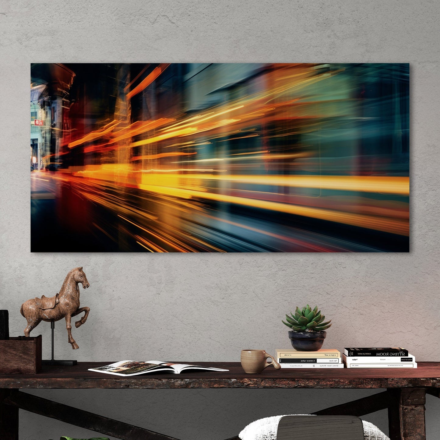 Dynamic motion blur of City Traffic - Enlivened Elegance