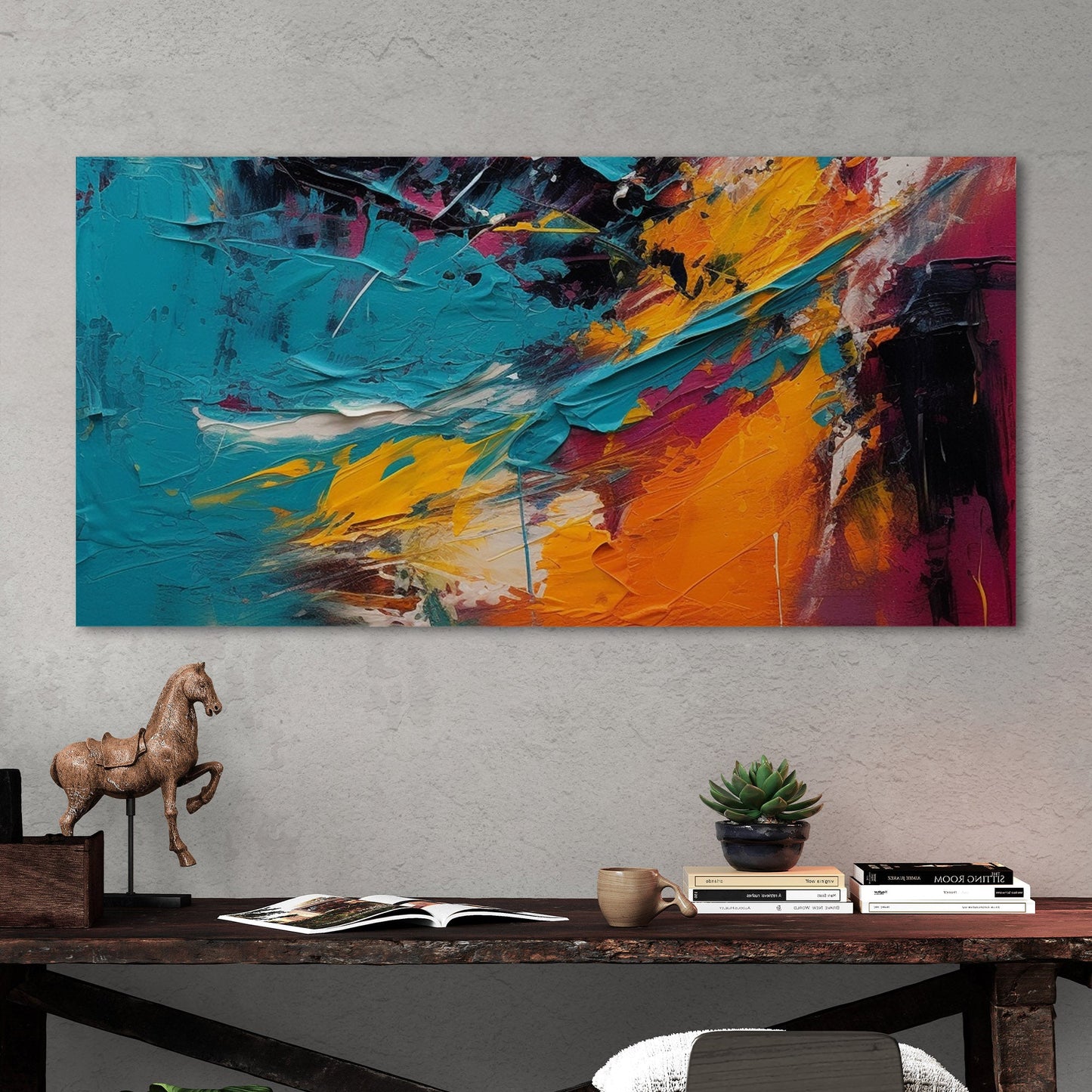 Bold abstract expressionism exudes energy - Energizing Sight