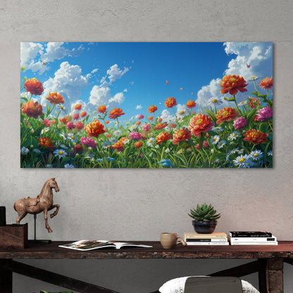 Vibrant, nature-inspired wall art - Enlivening Spring Garden