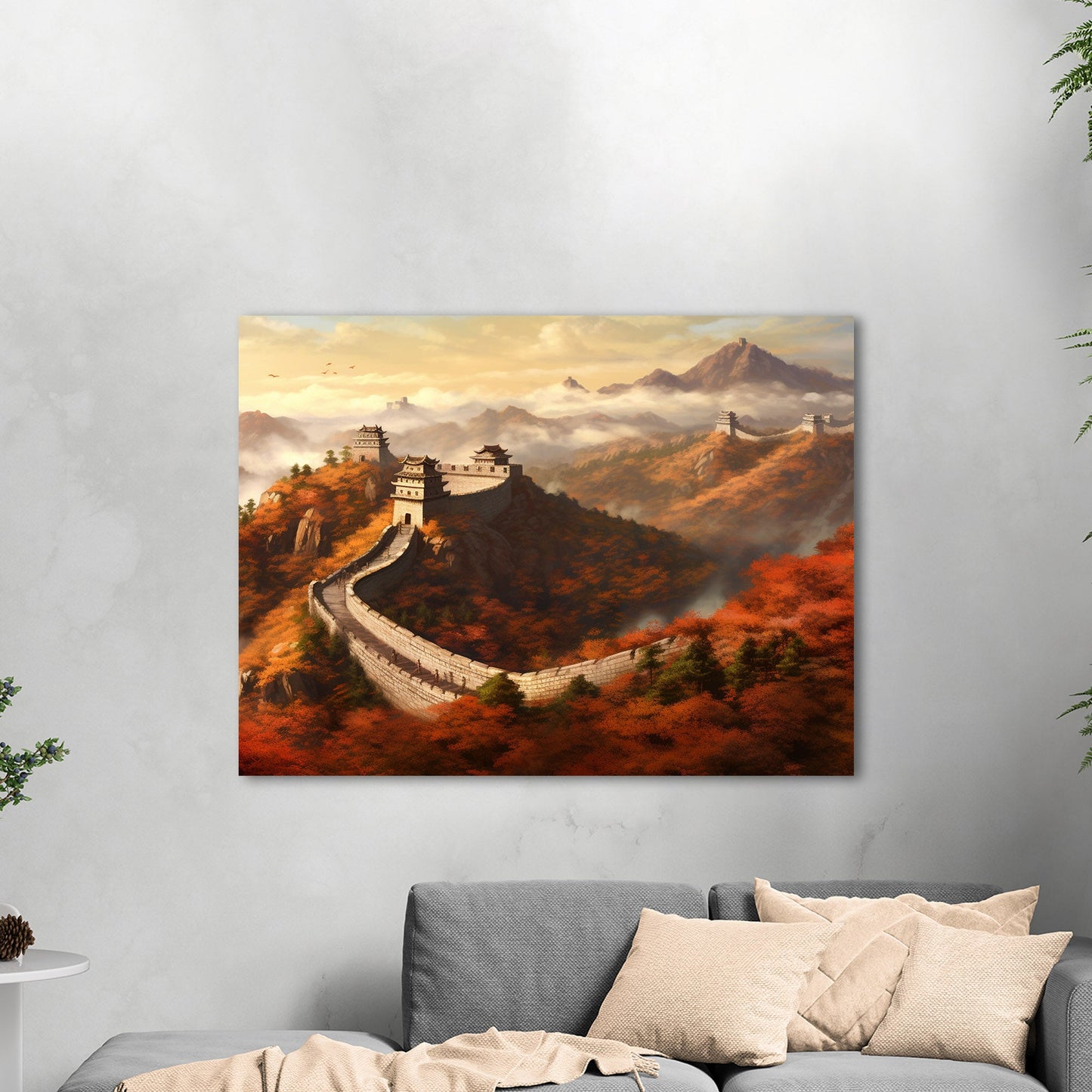 The Great Wall of China Painting - Ming Dynasty Splendor