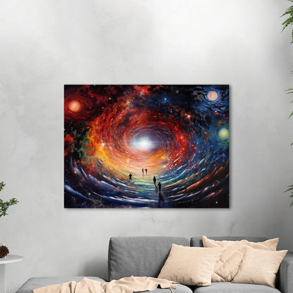 Psychedelic art depicting celestial energy - Vibrant Universe Journey