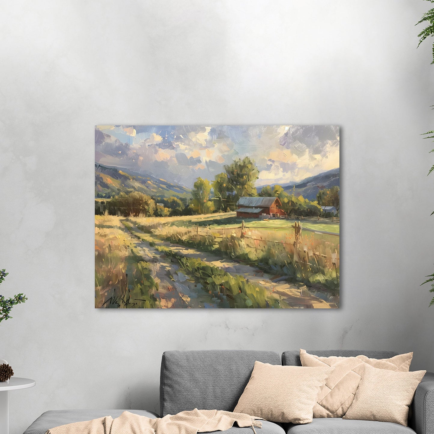 Landscape oil painting - Exquisite Elegance