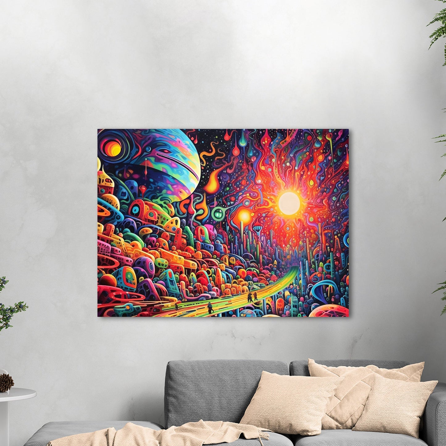 Psychedelic Abstract Surreal Vibrant Multicolor Landscape - Journey in Kodachrome