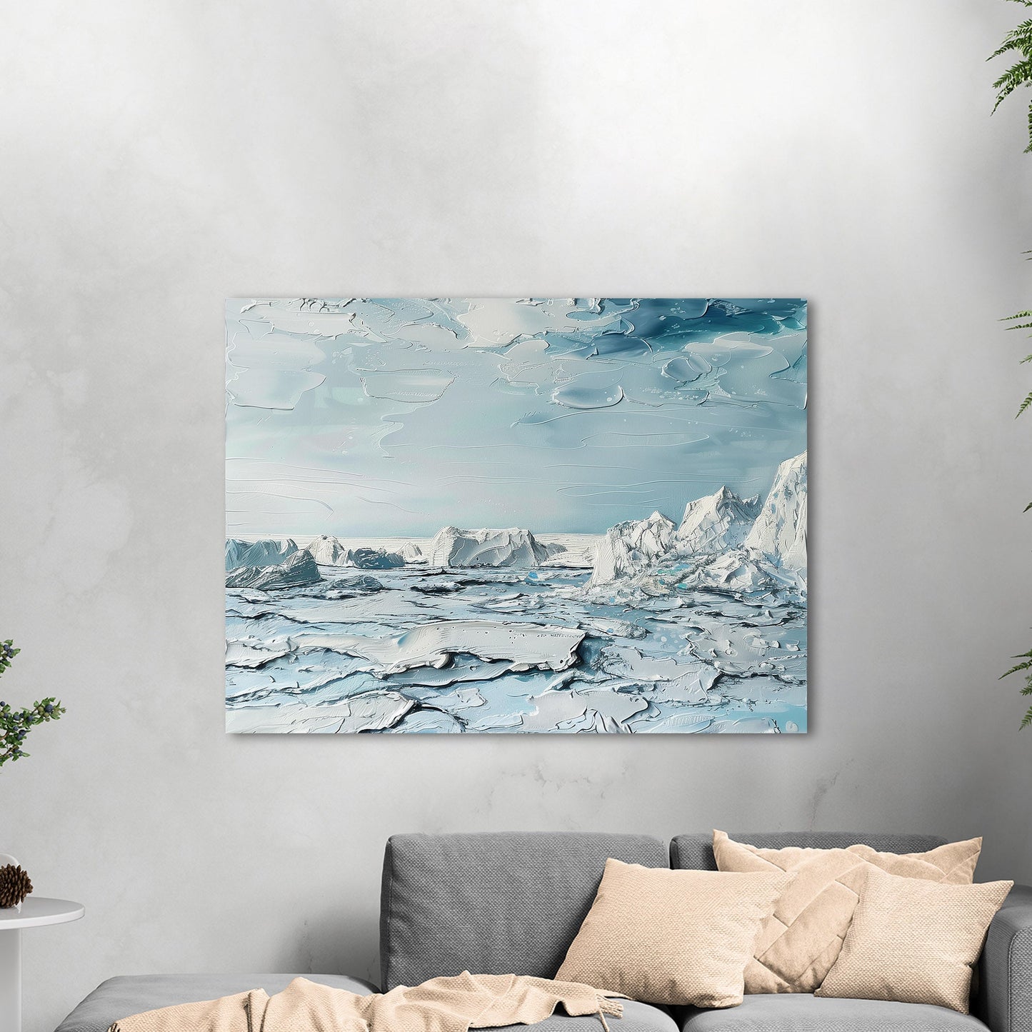 Serene Arctic Ice Field in Neal Adams Style - Frosty Dreams