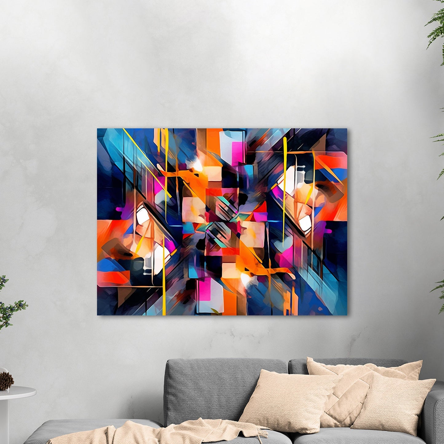 Bold abstract art piece - Vivid Spectrum