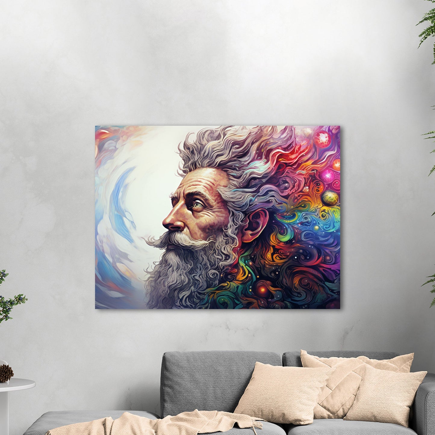 Portrait of an Enlightened Old Man - Rainbow Vision: Cosmic Erudition