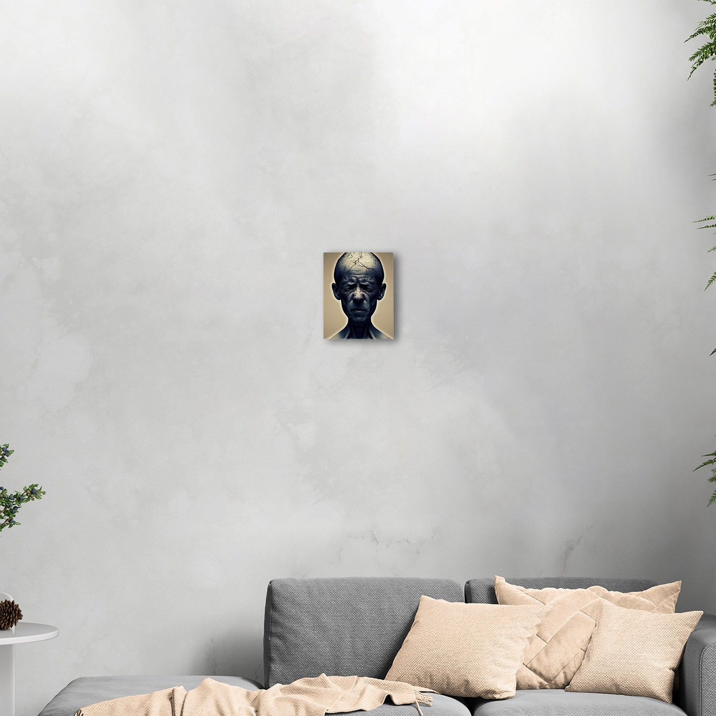 Captivating wall art evoking frustration - Ethereal Agitation