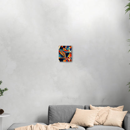 Bold, abstract wall art with geometric shapes and vibrant colors - Transformative Abstraction